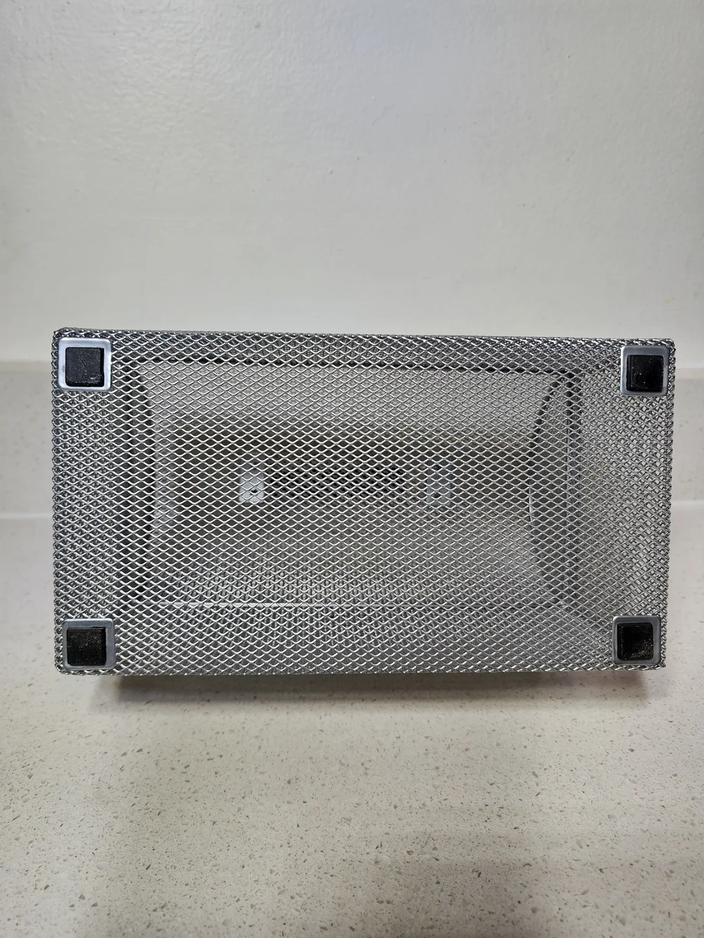 Metal Mesh Storage Box - Silver Organizer Chest New No Tags